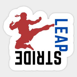 Leap and Stride Sticker